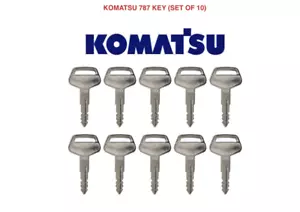10 x KOMATSU 787 Planta Maestra Excavadora Dumper Tractor Llaves Genuinas - Imagen 1 de 1