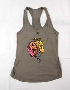 Treign Women's Large (L) UNICORN LOGO Sleeveless Racerback Tank Top Shirt - Picture 1 of 11