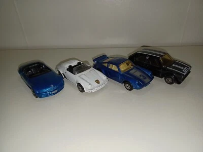 Maisto BMW Z3 Porsche 911 Speedster Porsche 911 Turbo VW Golf GTI Lote de 4 Coches Foto 1 de 2