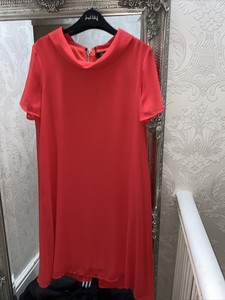 peruzzi red layered dress