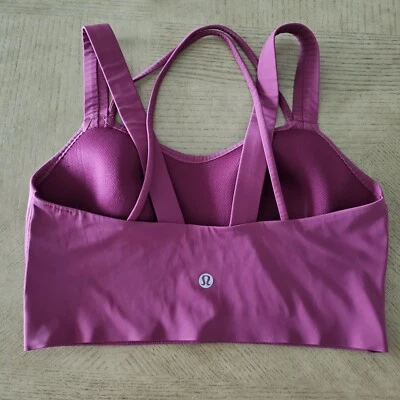 Sujetador deportivo Lululemon pequeño copa A-D bonito rosa múltiples vías correas anchas gimnasio yoga top Foto 1 de 4