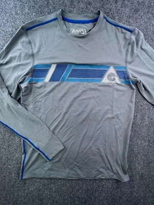 GERRY Mens Gray Blue Crew Neck Long Sleeve Shirt Size Small NWT Sun Protection - Image 1 of 4
