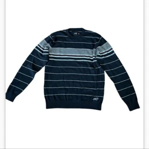 O'Neill Men's Black and White Crewneck sweater 100% cotton super soft size L - Picture 1 of 10