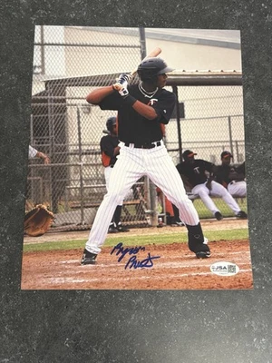 Byron Buxton Auto 8x10 Photograph Minor League Autograph Minnesota Twins JSA - Image 1 of 2