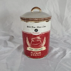 Audrey's Mehlkanister Retro Stil Landhaus Küche Dekor schweres Steinzeug - Bild 1 von 10