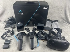 HTC Vive VR Headset Komplettset Full Kit System Virtual Reality - SOFORT EINSATZBEREIT - Bild 1 von 24