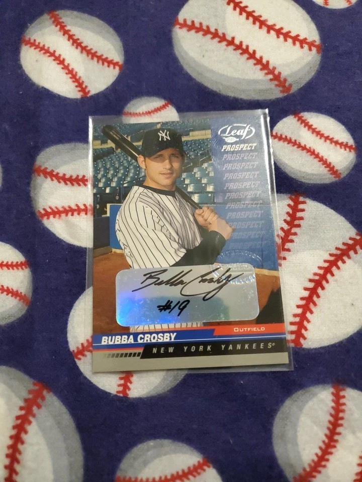 2005 Leaf Autographs #208 Bubba Crosby PROS (C) - Image 1 of 2
