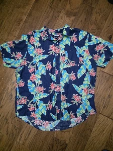 Lands End Short Sleeve Floral Print. Men's Sz Xl - Picture 1 of 3
