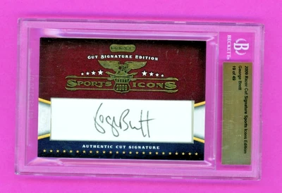 George Brett 2009 Razor Cut Signature Sports icons 19/49 BGS - Image 1 of 2