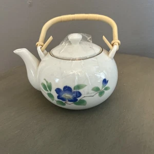 PORZELLAN VINTAGE BLUMEN TEEKANNE - Bild 1 von 6