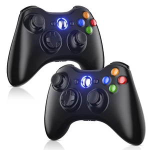 2 Pack Replacement for Xbox 360 Controller, Wireless Controllers Gamepad Upgr... - Picture 1 of 8