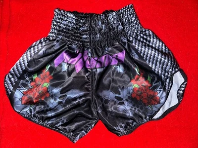 Muay Thai Boxing Shorts MMA Fighting Sports Satin Kids Size Small - Image 1 of 4