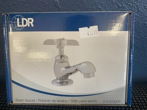 LDR Chrome Finish Basin Faucet-1.2GPM/4.5 LPM-Low Lead Compliant-#013 5700CP - Picture 1 of 6