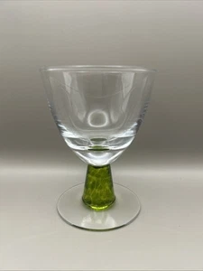 Denby Glassware Green Low Water Goblet 13 Cm High 9.5 Cm Diameter - Picture 1 of 4