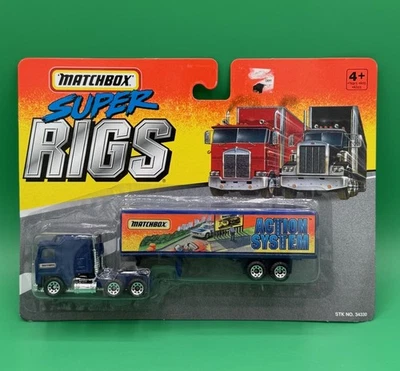 Matchbox "Super Rigs Action System Cab and Trailer NIP 1995 No 34330 Diecast - Image 1 of 4