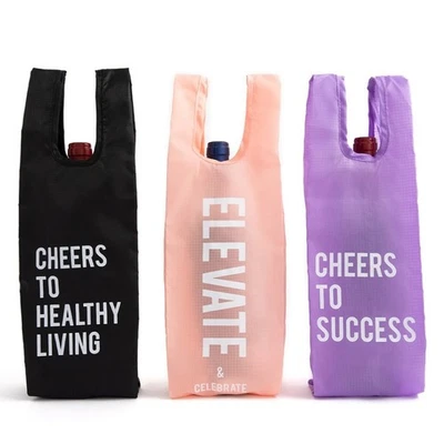 Nuevo MES (paquete de 3) Wine To Go Saks Ripstop tela de nailon vino y lavado Foto 1 de 4