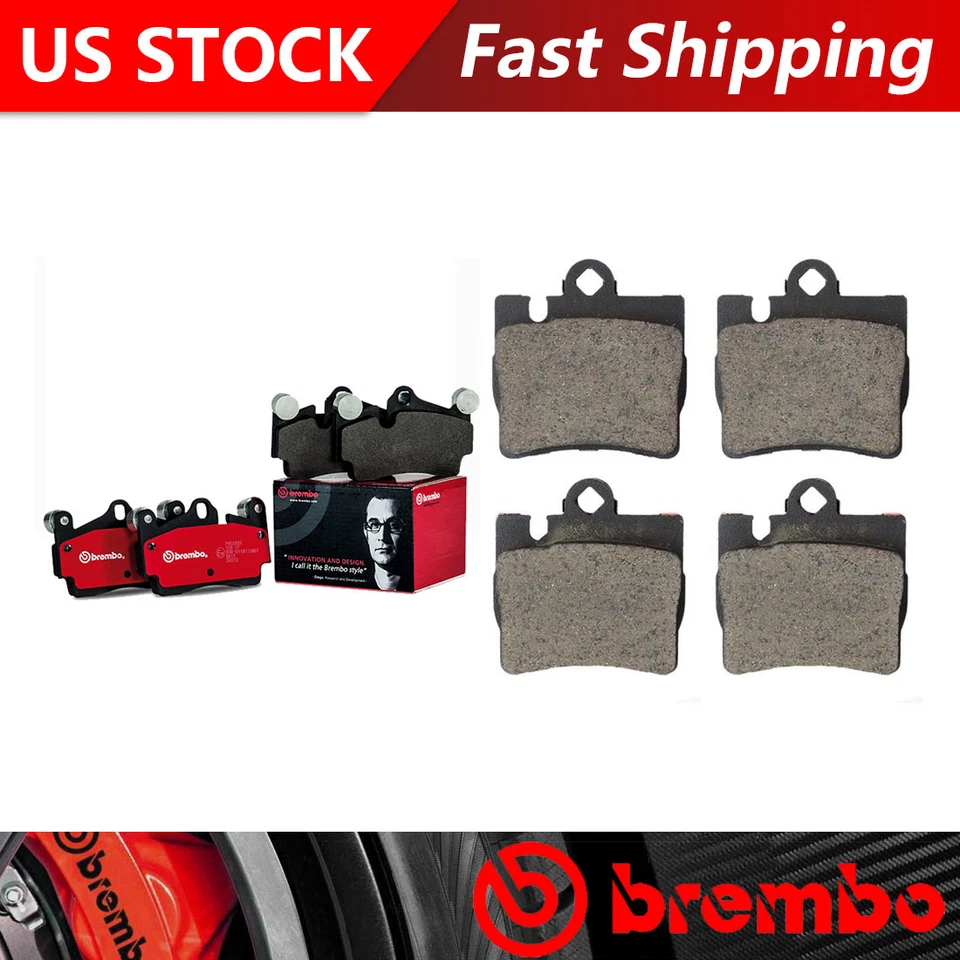 Керамические тормозные колодки передние + задние Brembo — оригинальные премиум-класса подходят для Mercedes-Benz S500 2001 года выпуска - Изображение 1 из 4