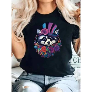 100% cotton 2025 new fashionable short sleeved women's casual round neck T-shirt - Picture 1 of 12