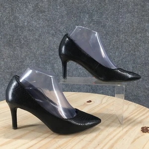 Rockport Shoes Womens 7 M Total Motion Pointy Pump Black Leather Stiletto Heels - Picture 1 of 20