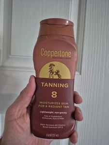Tanning, Sunscreen Lotion, SPF 8, 8 fl oz (237 ml) - Picture 1 of 3