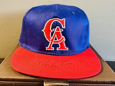 DARIN ERSTAD Autographed Baseball CaliforniaAngels Blue Red Hat Rare Vintage NWT - Image 1 of 4