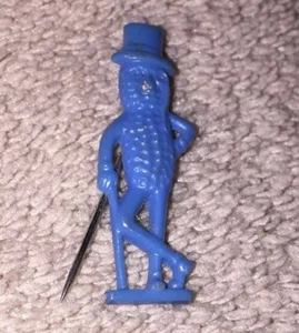 Vintage - Mr. Peanut Lapel Pin - Blue - Picture 1 of 4