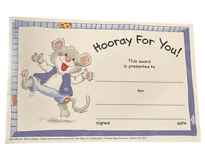 Certificados de premio Suzy's Zoo ~ Hoorah For You! 8,5”x5,5” ~ entrenador/profesores - Imagen 1 de 6