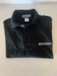 BATTLEFIELD 4 NUEVO GameStop Employee Polo Negro Mediano EA RARA PROMOCIÓN NUEVO SIN ETIQUETAS - Imagen 1 de 21