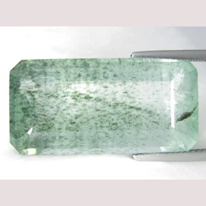 29.14Cts Huge Size Natural Unheated Aquamarine Emerald Cut Loose Brazil Gemstone - Picture 1 of 5