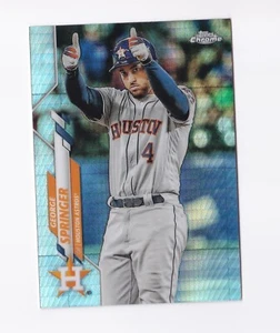 2020 Topps Chrome Prism Refractors #194 George Springer Houston Astros - Picture 1 of 2