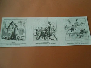 Caricature 1866 - La Pêche aux Parapluies Vue de Cannes - Picture 1 of 1