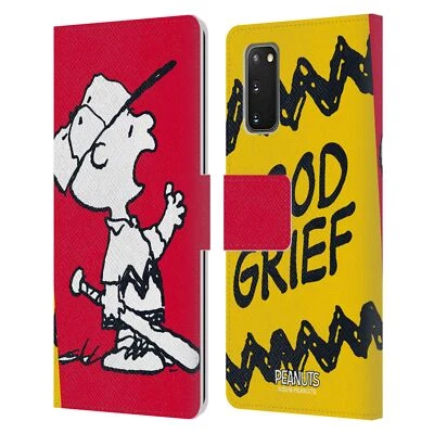 OFFICIAL PEANUTS HALFS AND LAUGHS LEATHER BOOK WALLET CASE FOR SAMSUNG PHONES 2 - Image 1 of 4