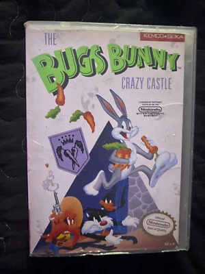 The Bugs Bunny Crazy Castle (NES, Nintendo 1989) Rental w/ Partial Box No Manual - Image 1 of 3
