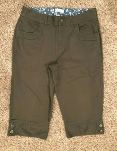 Women's Size 10 Christopher & Banks Olive Green Stretch Capris Pants NWOT - Bild 1 von 6