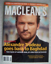 Maclean's Canada's Magazine Cover Page Alexandre Trudeau Dec 1, 2003
