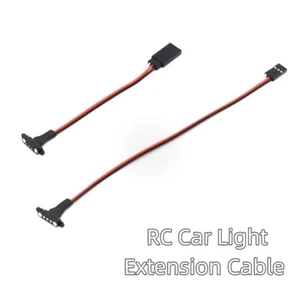 Simulation RC Extension Cable Black Car Light Extension Wire RC Accessories - Afbeelding 1 van 11