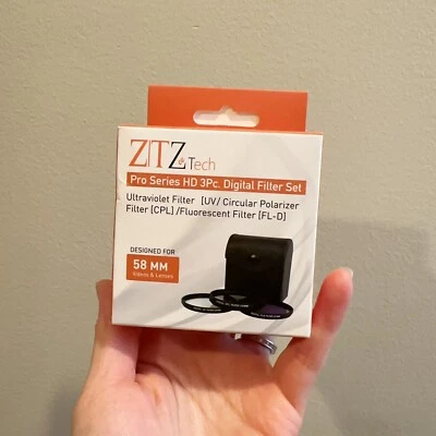 ZEIKOS - ZE-FLK58 58mm Professional Multi-Coated Glass 3-Piece Filter Kit  - Image 1 of 4