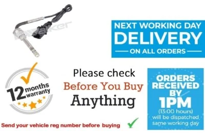 Sensor de temperatura de gases de escape para ALFA ROMEO BRERA & SPIDER 2.0 JTDM después de Cat 2009 encendido - Imagen 1 de 4