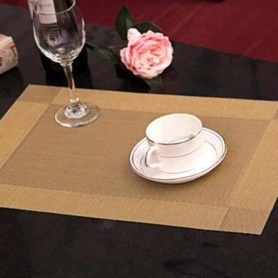 4* Rectangle High-grade Bowl Placemats Table Mat Non-slip Pads Western Table Mat - Image 1 of 3