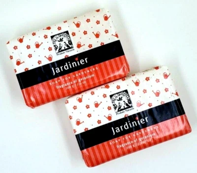 2-Pack Pre de Provence GERANIUM Fragranced JARDINIER Soaps w/ SHEA BUTTER 7oz - Image 1 of 4