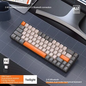 60% drahtlose mechanische Tastatur Bluetooth Dual-Modus Hot-Swap-Mini 68-Keys - Bild 1 von 12
