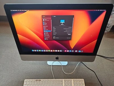 Apple iMac 21.5" Retina 4K   i5 16GB ram 1TB HDD Radeon Pro 555 2017 Ventura - Image 1 of 4