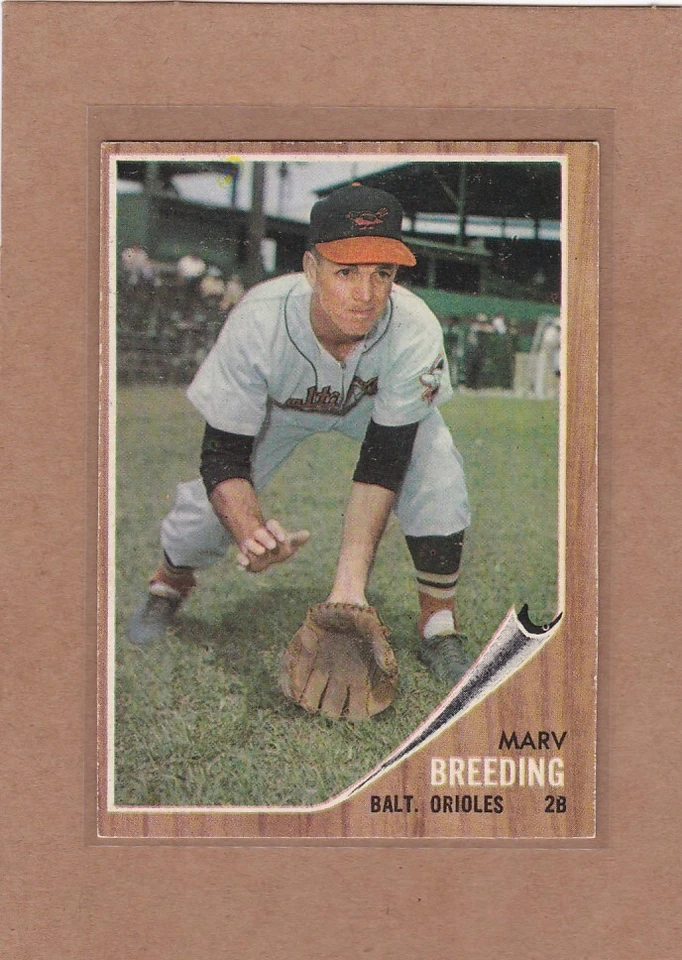 1962 TOPPS BASEBALL MARV BREEDING #6 ORIOLES EX+ *A18197 - Image 1 of 1