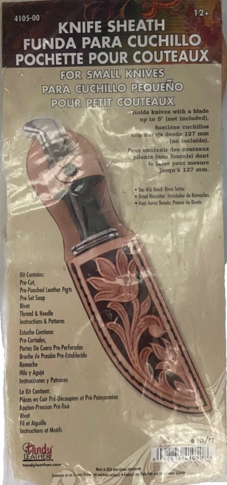 Funda Kinfe con flores diseño fresco sostiene cuchillos de hasta 5 pulgadas Foto 1 de 2