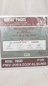 10 Large Pages 5 Sheets Self Adhesive Album Refills for Pioneer PMV-206 X-Pando - Picture 1 of 5