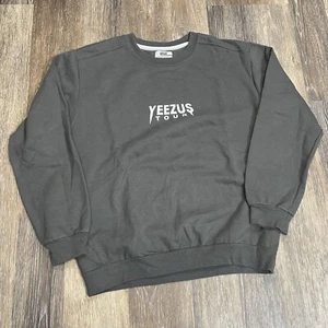 Yeezus Sweater Mens Size Medium Gray Crewneck Yeezy Kanye West Tour Sweatshirt - Picture 1 of 3