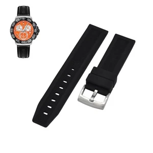 Correa de reloj de goma negra de 20 mm para Tag Heuer Formula 1 BT0714 CAH1113 - Imagen 1 de 7