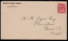 COVER - 1902 - HORTON COLLEGIATE ACADEMY - WOLFVILLE, NS to MONCTON, NB