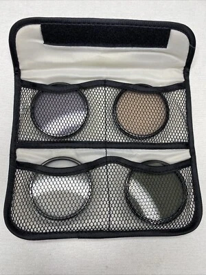 Lot of four - Tiffen 62mm camera filters w/soft case circular polarizer 812 etc. - Image 1 of 4