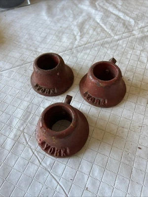 "Lote de 3 collares de barra York estándar de 1"" vintage" Foto 1 de 4